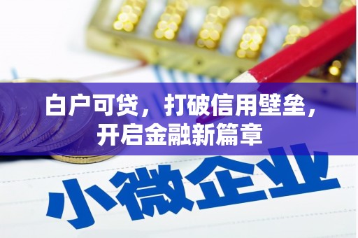 曲阳白户可贷，打破信用壁垒，开启金融新篇章