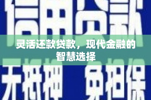 曲阳灵活还款贷款，现代金融的智慧选择