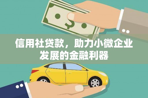 曲阳信用社贷款，助力小微企业发展的金融利器